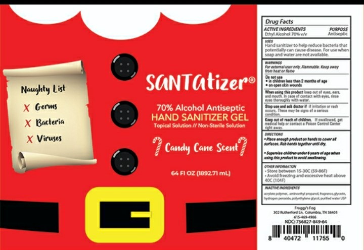 SANTAtizer Hand Sanitizer Gel