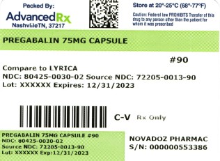Pregabalin 75mg #90