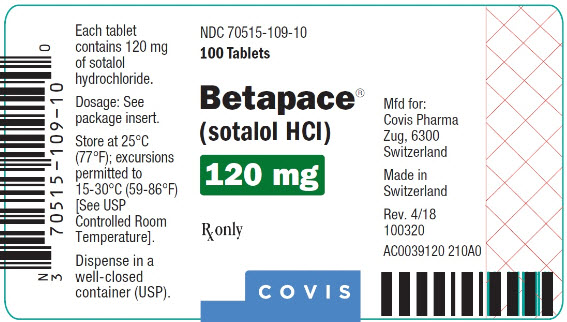 Principal Display Panel - 120 mg Betapace