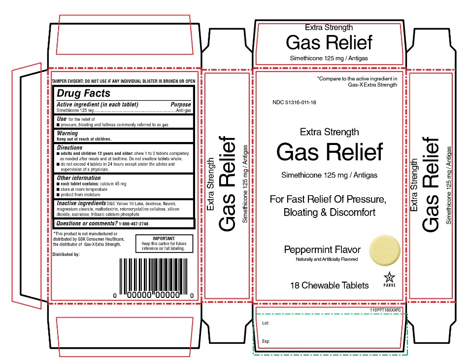 CVS Extra Strength Gas Relief 18 Chewable Tablets