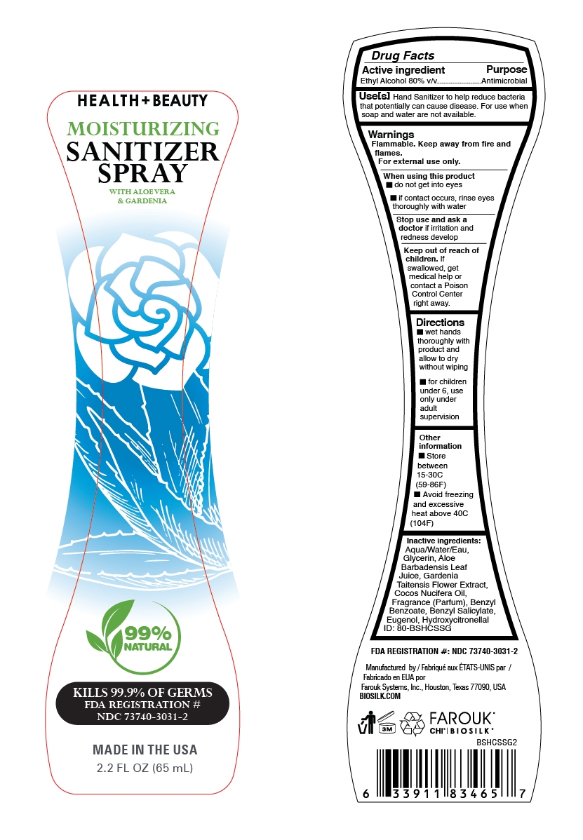 BSHCSSG2 BSHB Sanitizer Spray Label 2oz_Gardenia