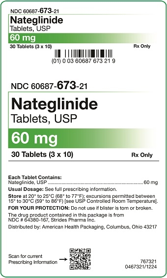 60 mg Nateglinide Tablets Carton