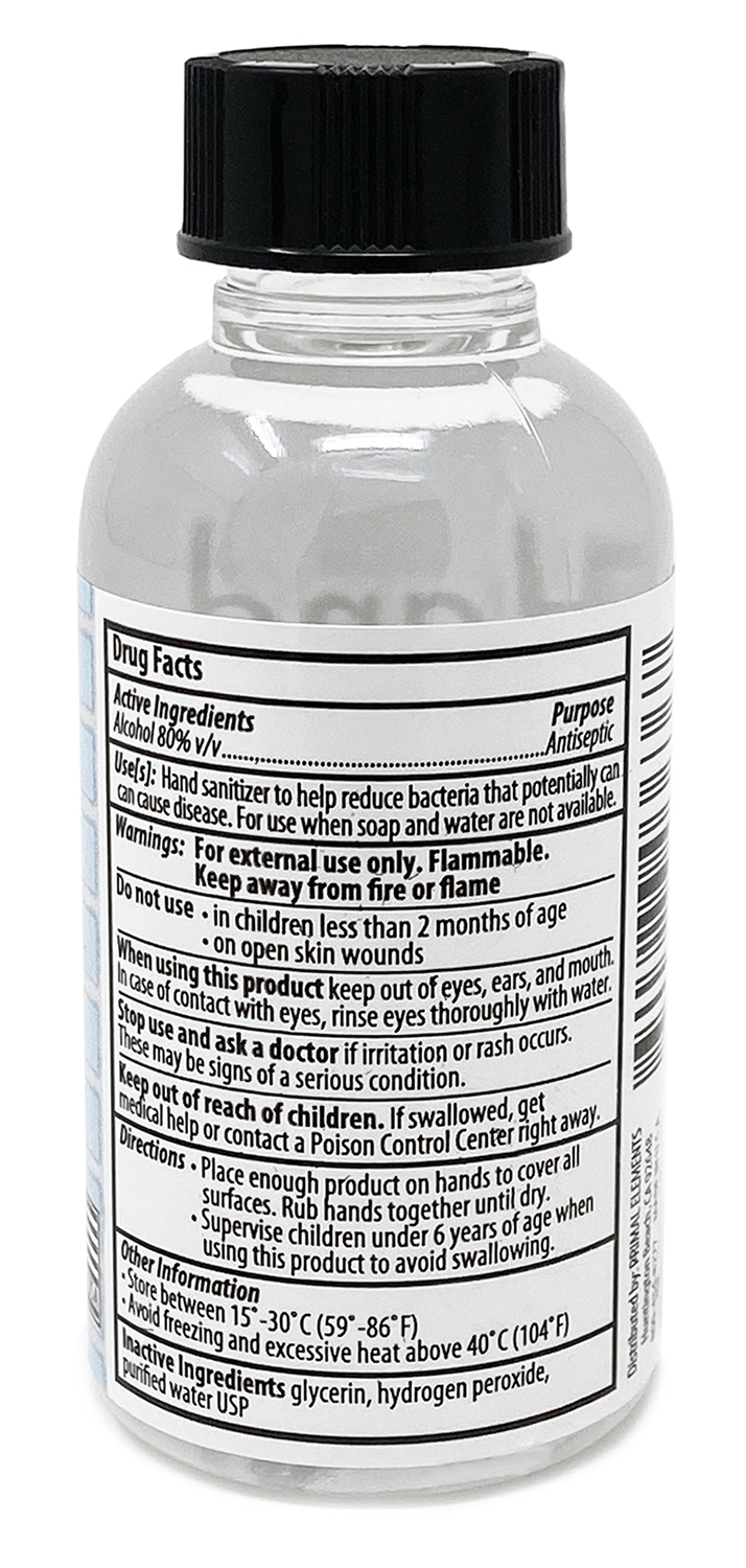 Back of Bottle