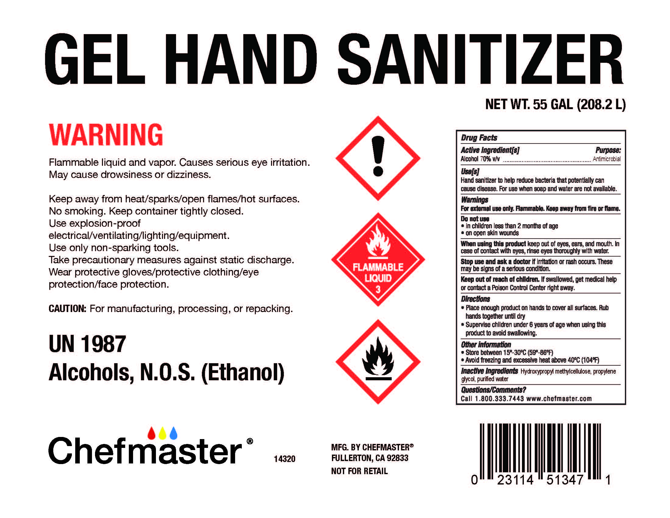 14320 Gel Hand Sanitizer