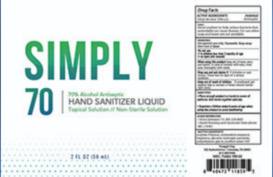 Simply 70 Liquid Sanitizer