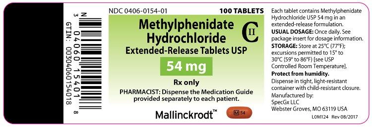 PRINCIPAL DISPLAY PANEL - 54 mg Bottle