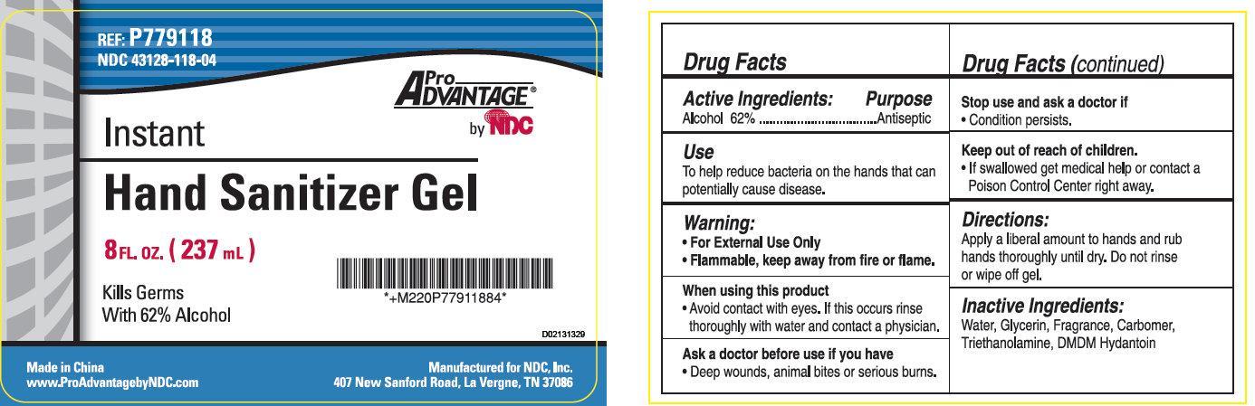 Hand Sanitizer Gel Label