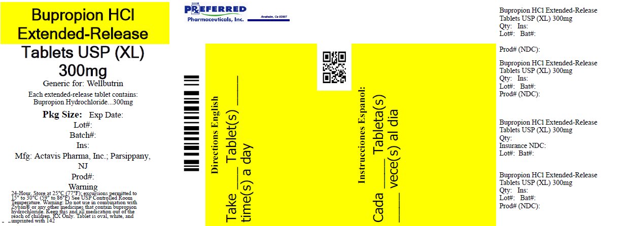 Bupropion HCl Extended-Release Tablets USP (XL) 300mg