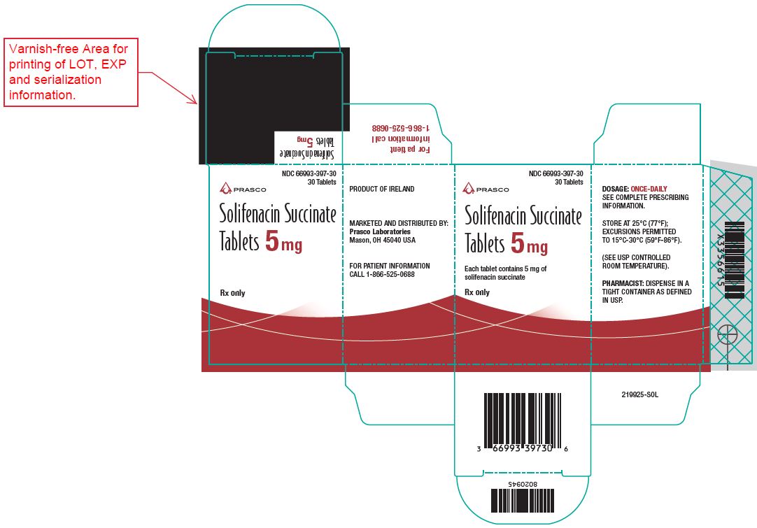 Solifenacin Succinate Tablets 5 mg label