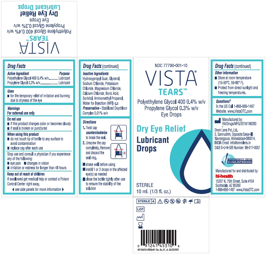 Vista Tears Box 77790-001-10