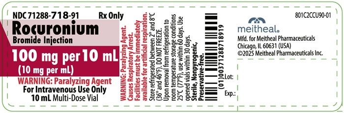 Principal Display Panel – Rocuronium Bromide Injection 100 mg per 10 mL Vial Label