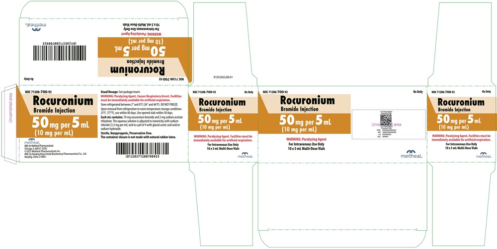Principal Display Panel – Rocuronium Bromide Injection 50 mg per 5 mL Carton