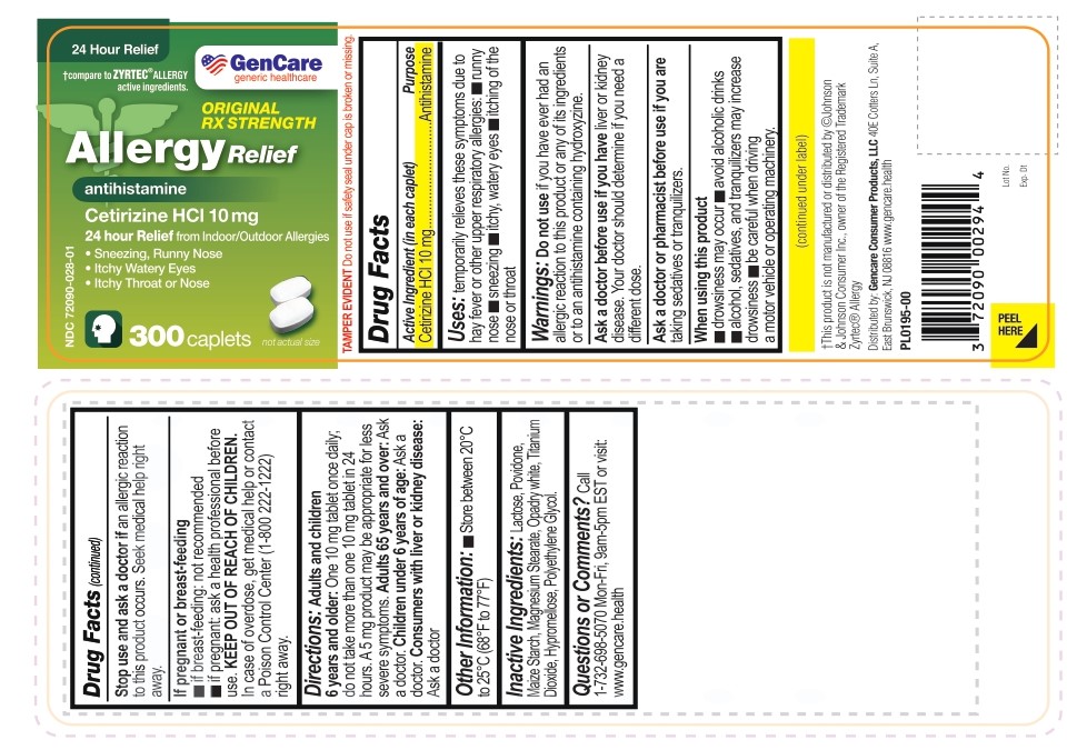 PL0195-00 Cetirizine HCL 10mg 300ct