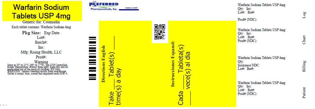 Warfarin Sodium By Preferred Pharmaceuticals Inc Warfarin Sodium Tablet