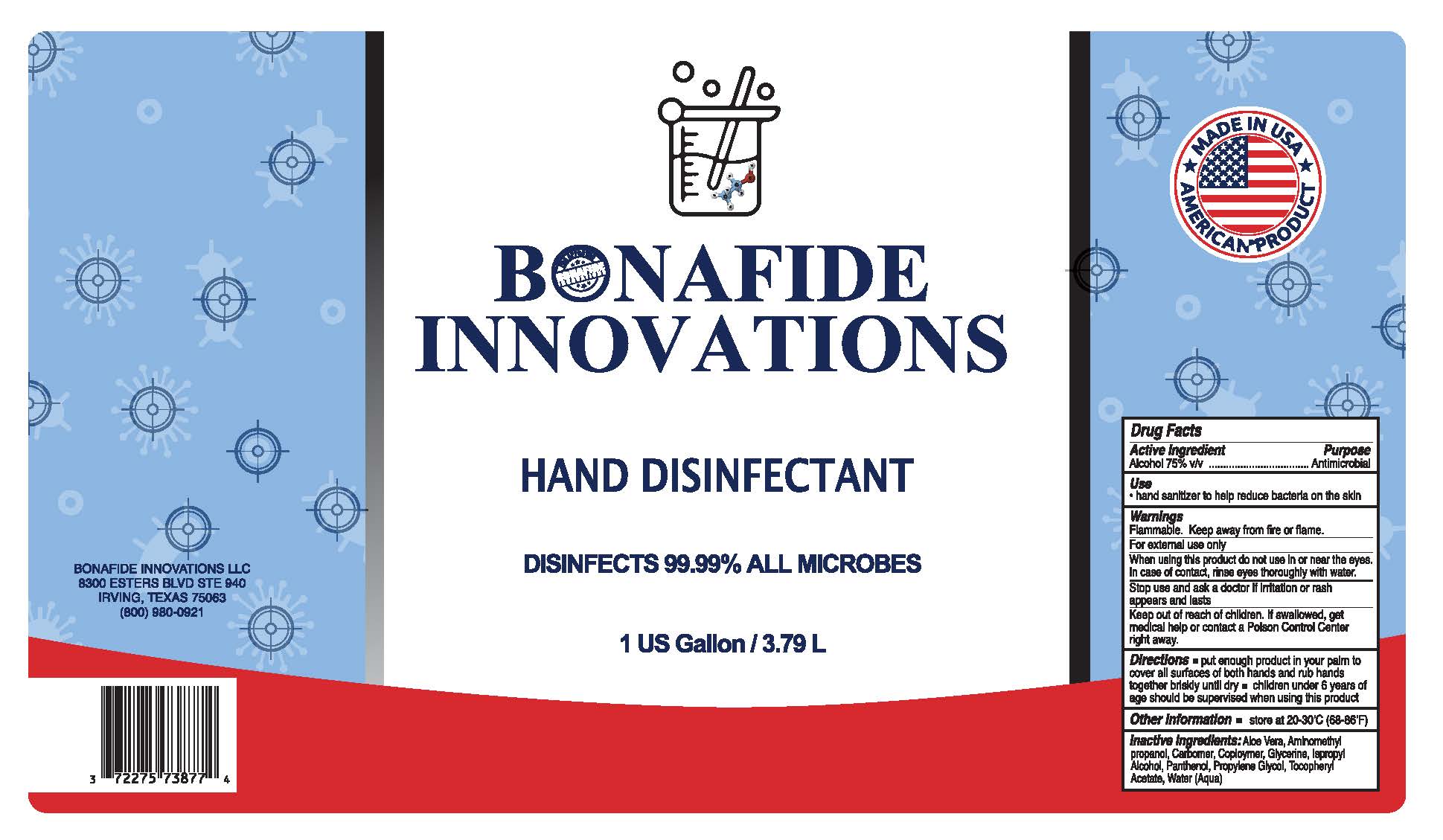 Bonafide innovations Gel Hand Sanitizer