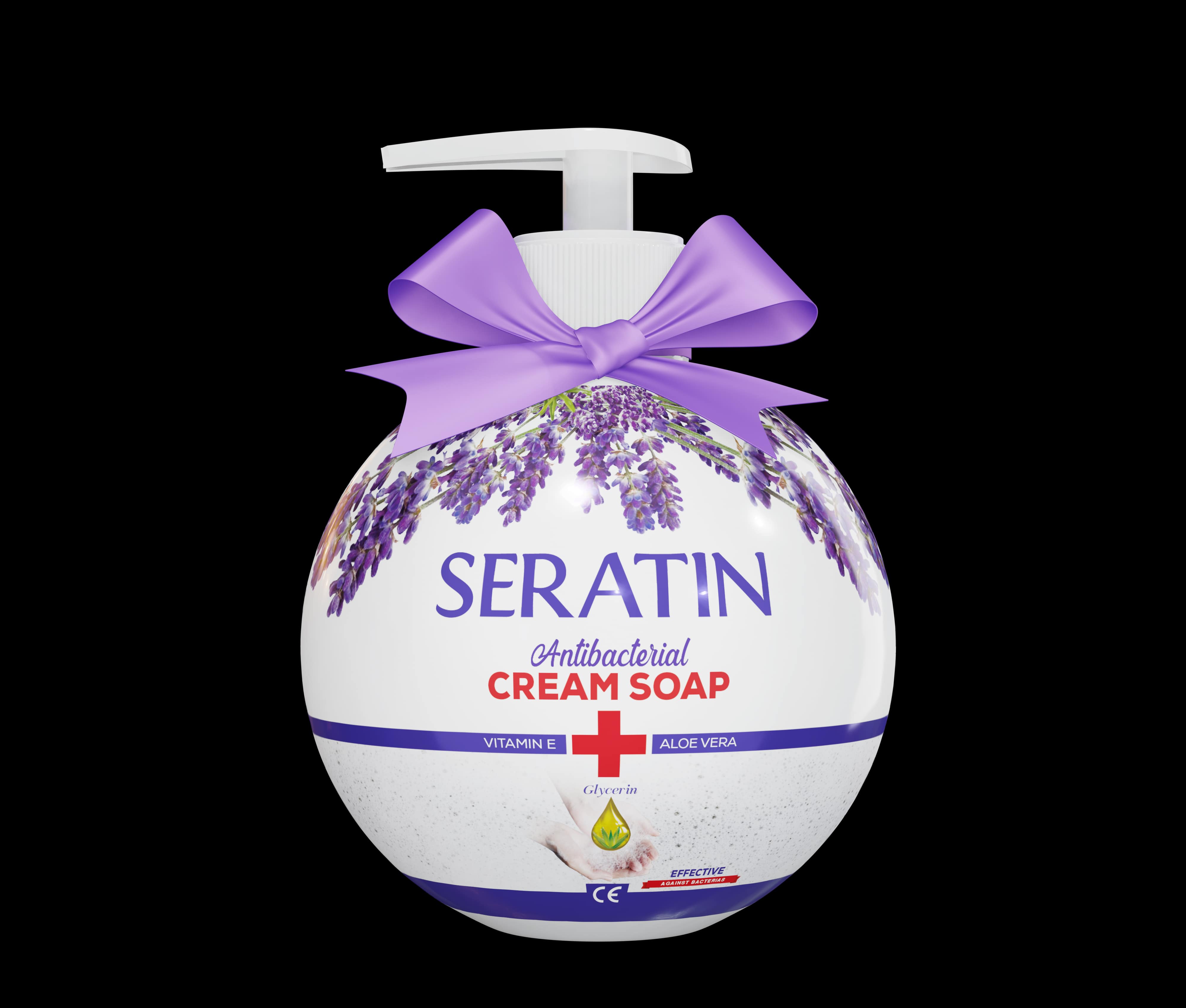 SERATIN Antibacterial soap 450 mL front