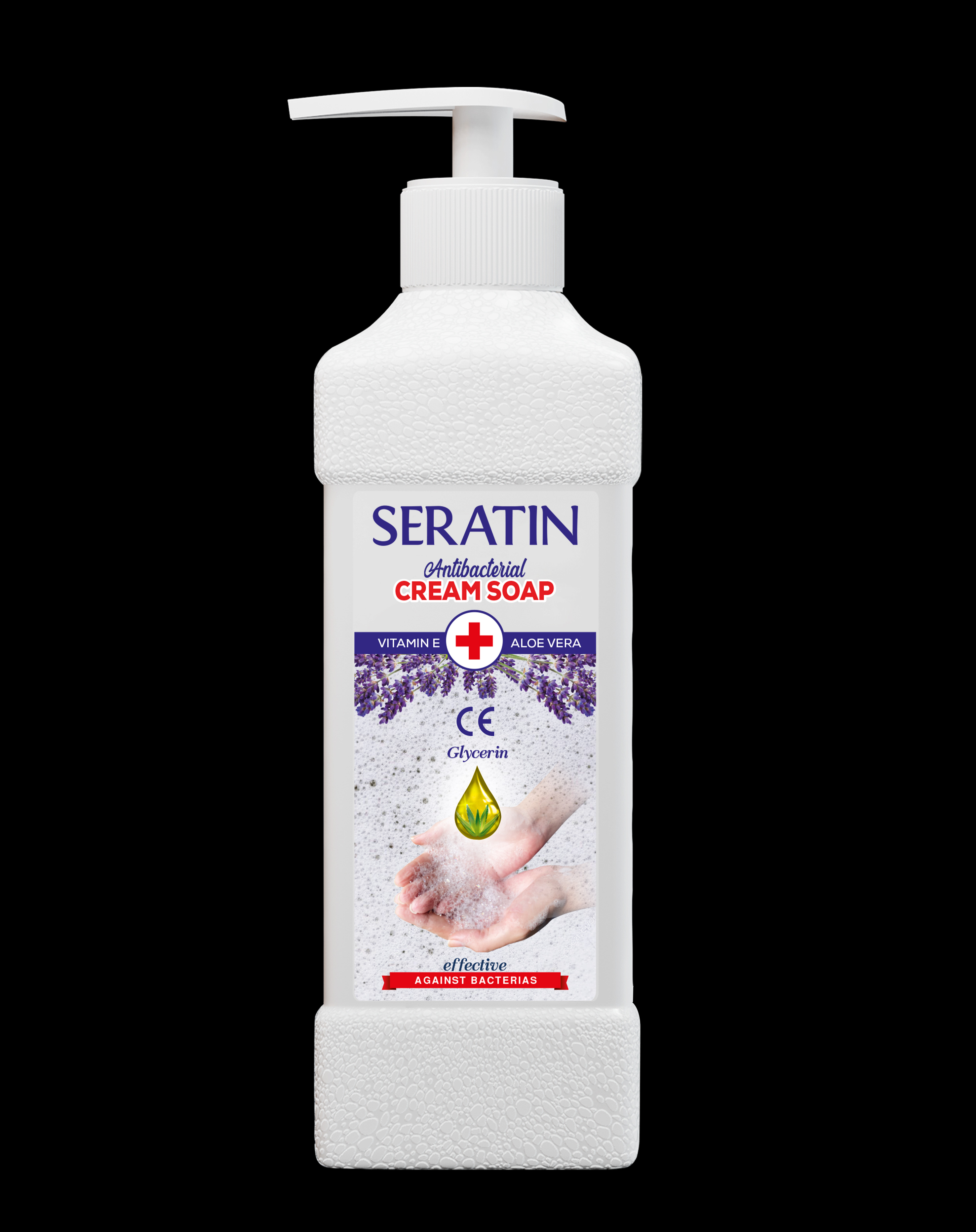 SERATIN Antibacterial soap 500 mL front