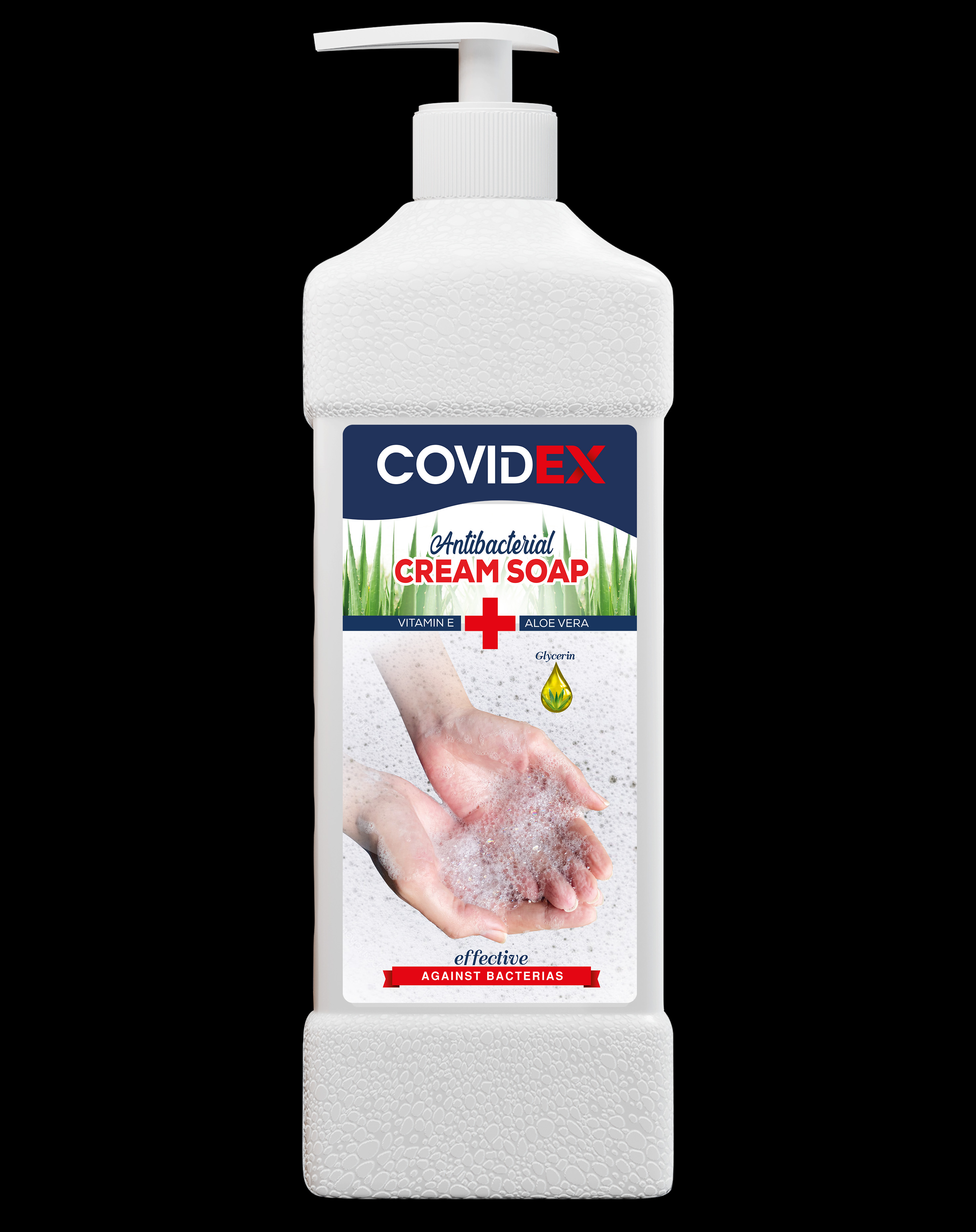 COVIDEX Antibacterial soap 1000 mL front