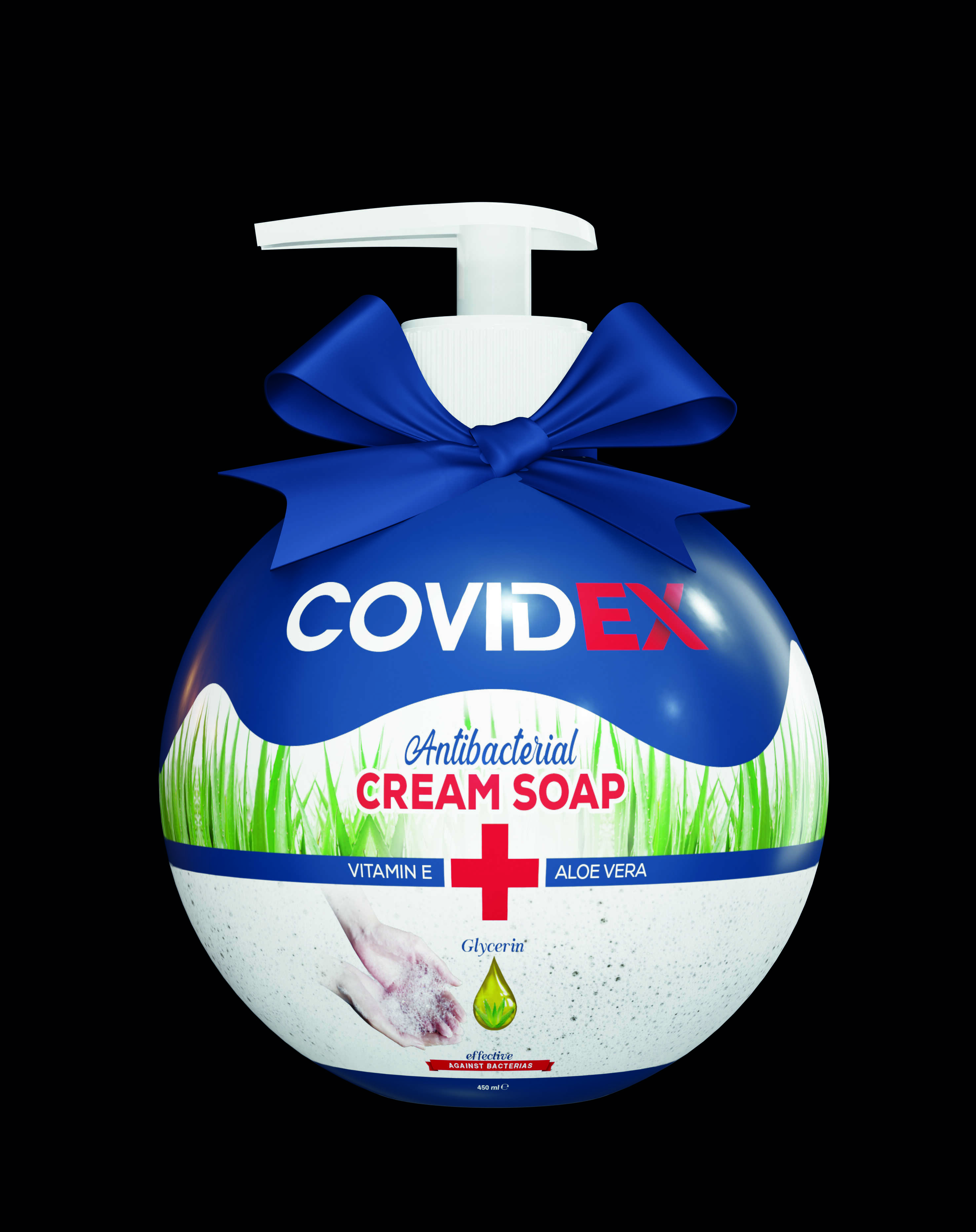COVIDEX Antibacterial soap 450 mL front