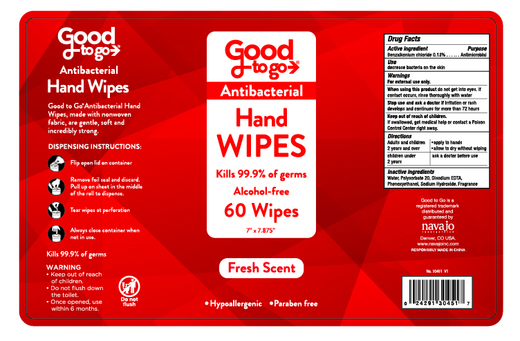 Good To Go Antibacterial Wipes