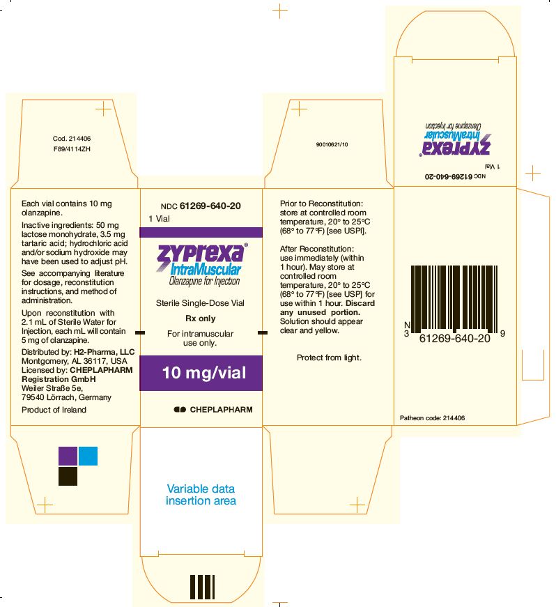 PACKAGE LABEL - ZYPREXA INTRAMUSCULAR 10 mg/vial