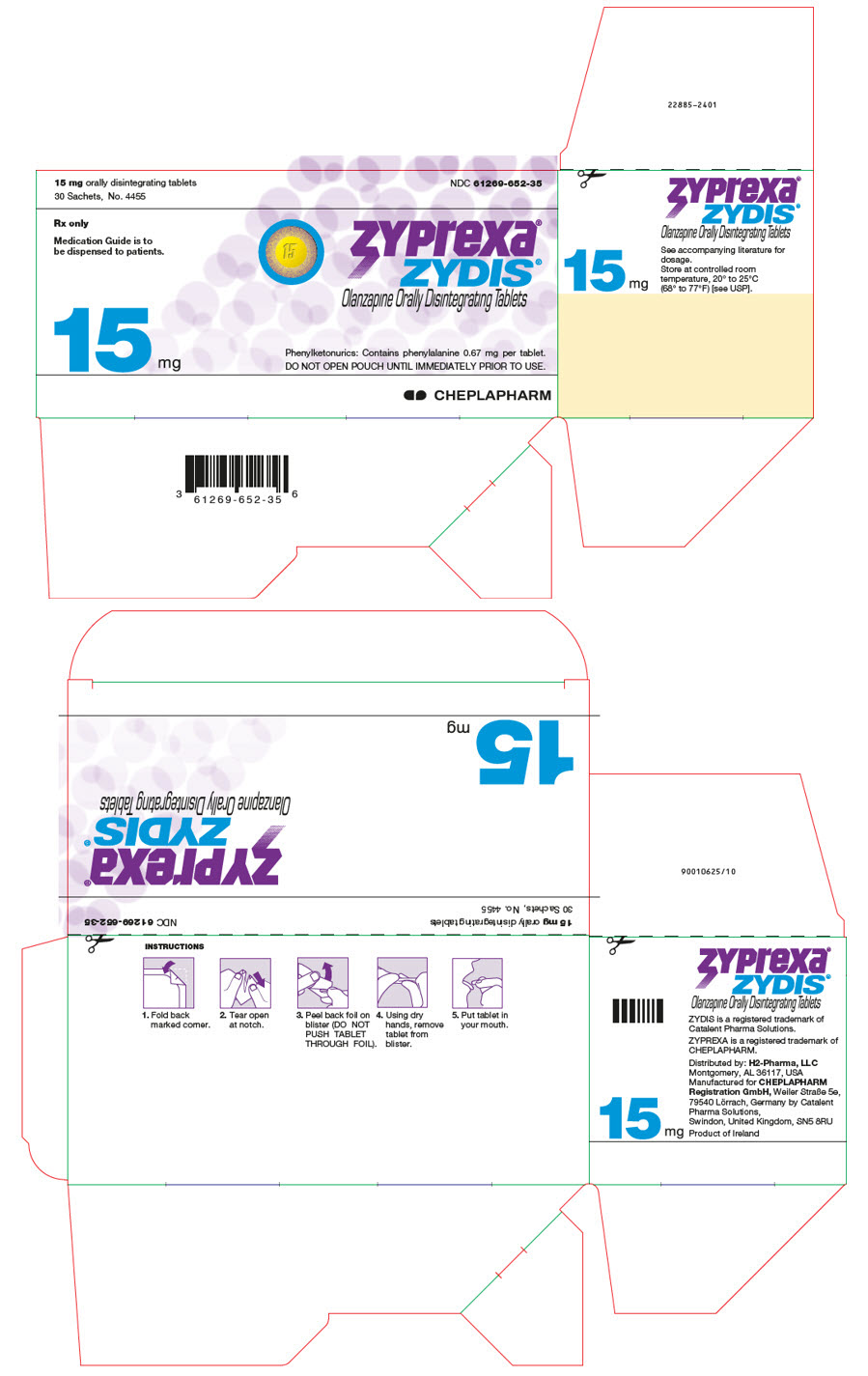 PRINCIPAL DISPLAY PANEL - 15 mg Tablet Sachet Carton