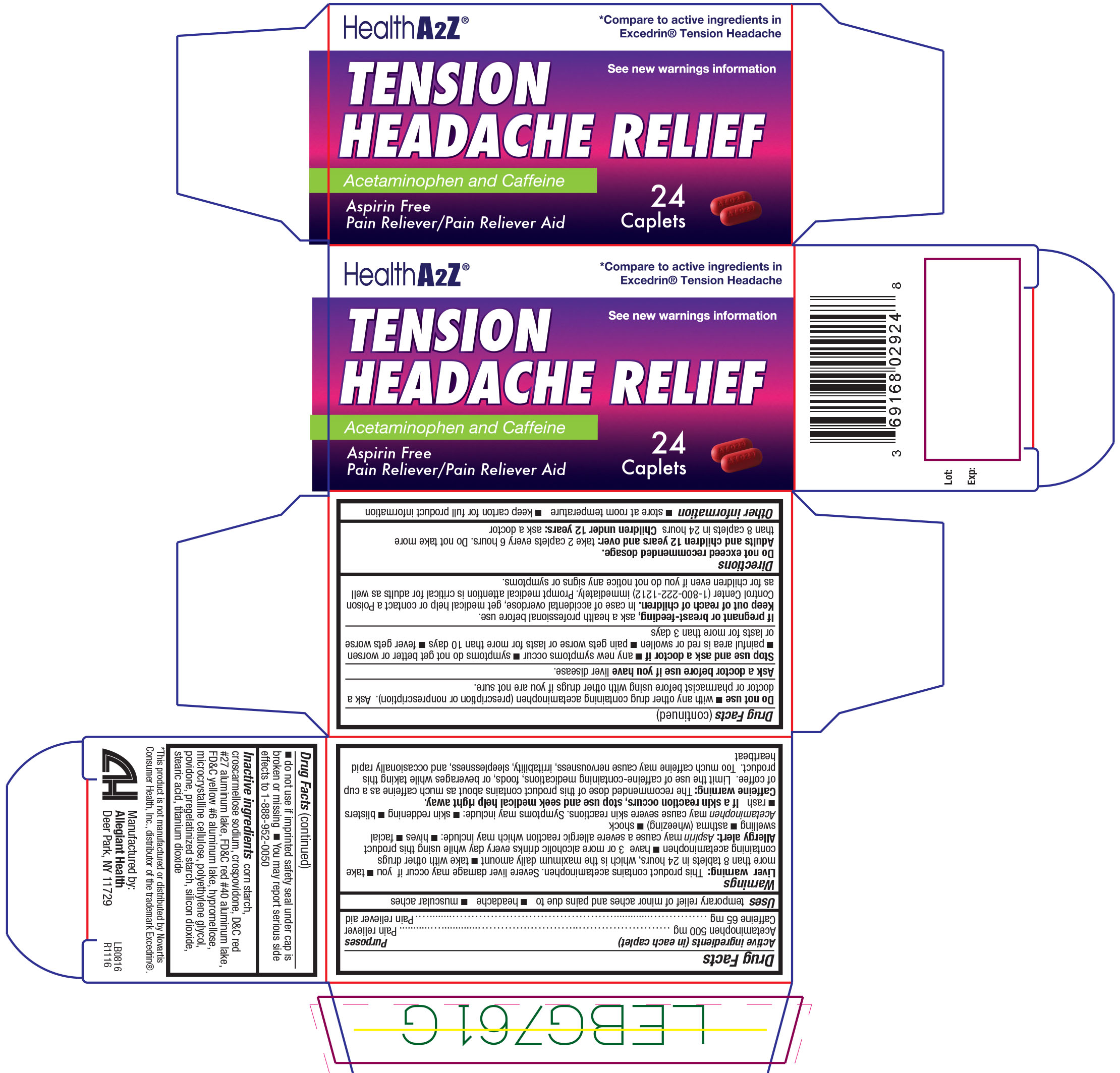 Tension Headache Relief 24ct. Caplets
