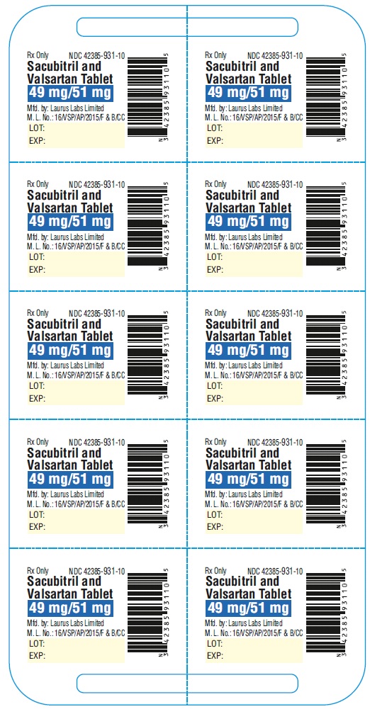 PACKAGE LABEL.PRINCIPAL DISPLAY PANEL - 49 mg/51 mg - cold form Blister (1 x 10's count)