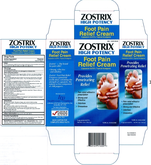 Zostrix High Potency Foot Pain Relief Cream