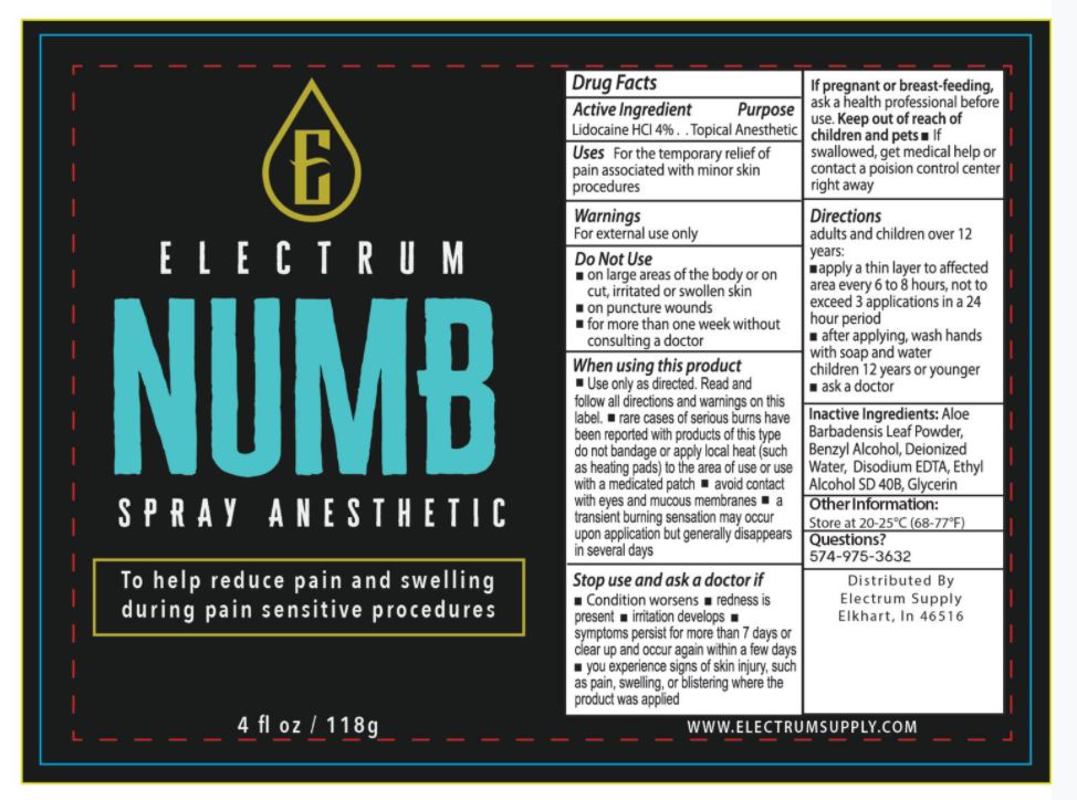 ELECTRUM SPRAY LABEL