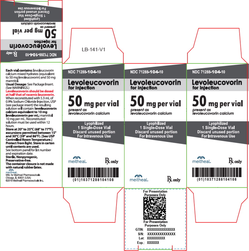 Principal Display Panel – Levoleucovorin for Injection, USP 50 mg Carton
