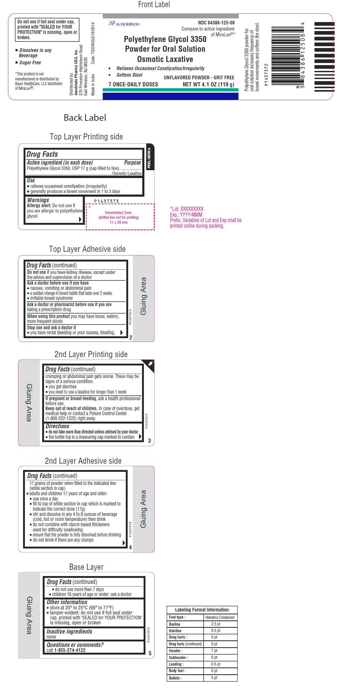 PACKAGE LABEL-PRINCIPAL DISPLAY PANEL - 119 g Bottle Label