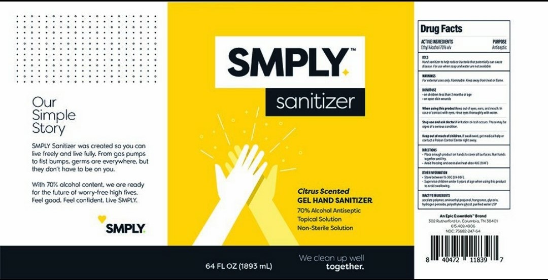 SMPLY Sanitizer Citrus