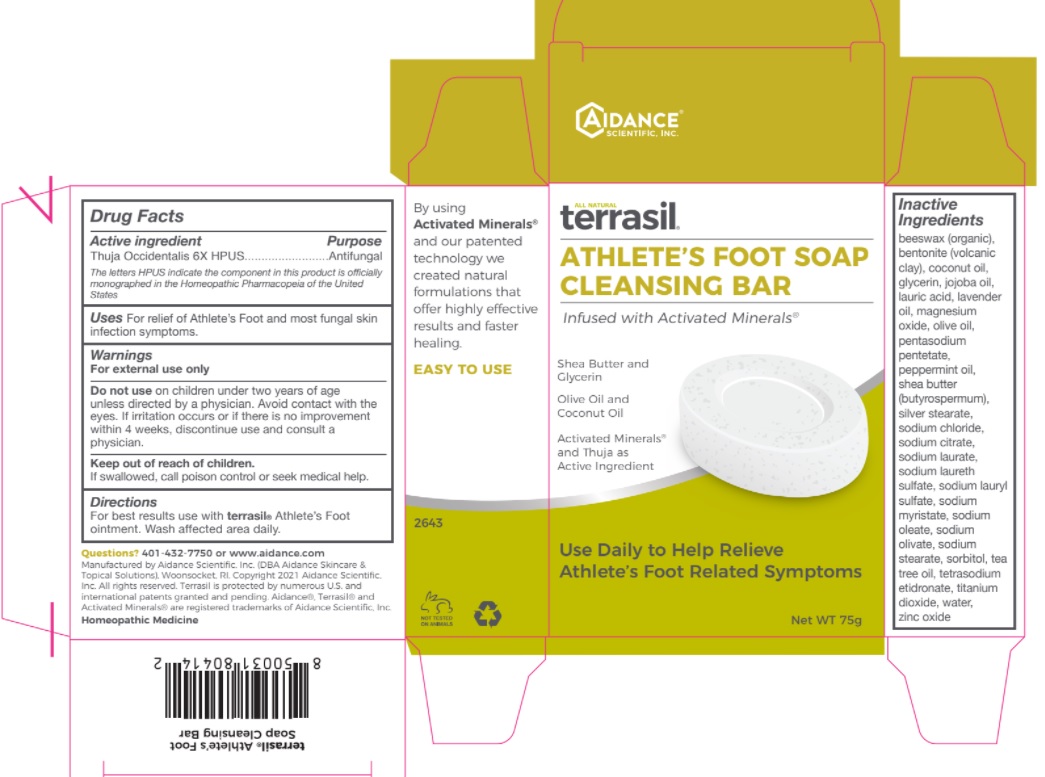TTERRASIL ATHLETES FOOT CLEANSING BAR thuja occidentalis soap
