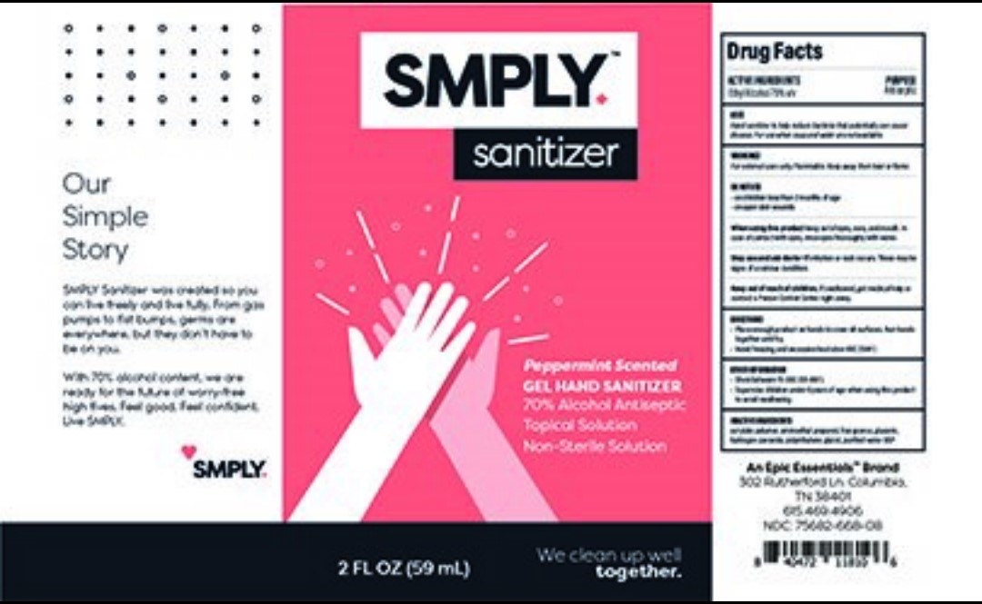 SMPLY Sanitizer Peppermint