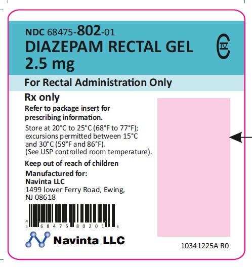 2.5 mg Container label