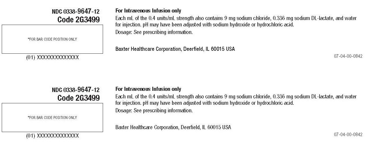 Vasopressin 40 9647-12 Representative Carton Label (2 of 2)