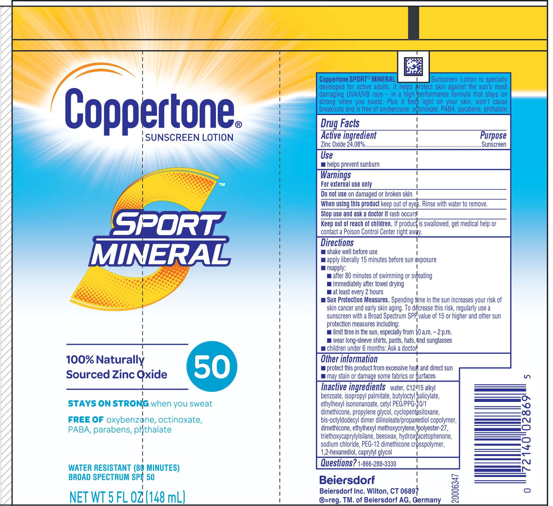 coppertone mineral sunscreen ingredients