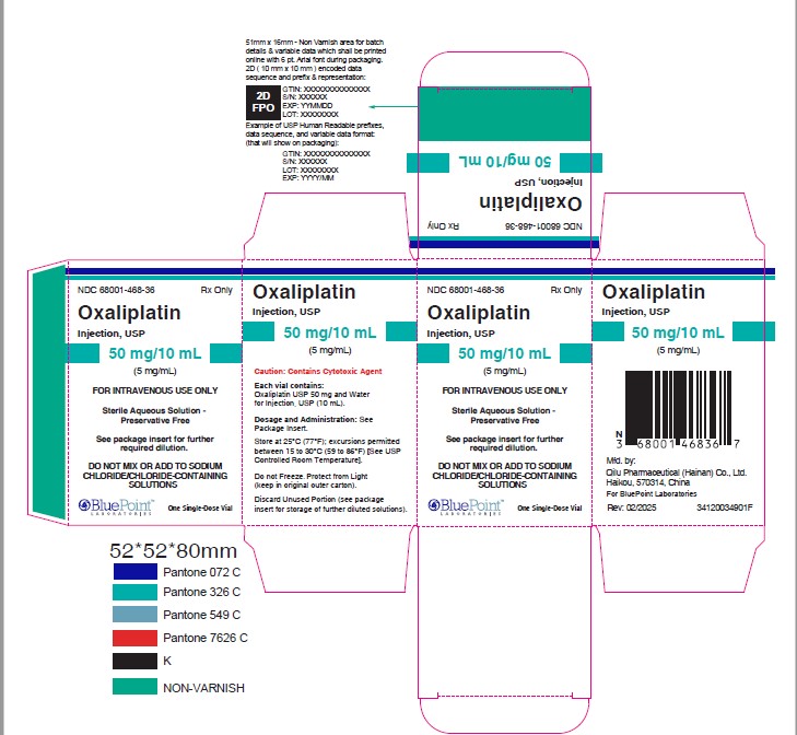 Oxaliplatin Injection USP 50mg/10mL Carton Label Rev 02/2025