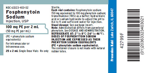 PACKAGE LABEL - PRINCIPAL DISPLAY - Fosphenytoin 2 mL Single Dose Vial Tray Label
