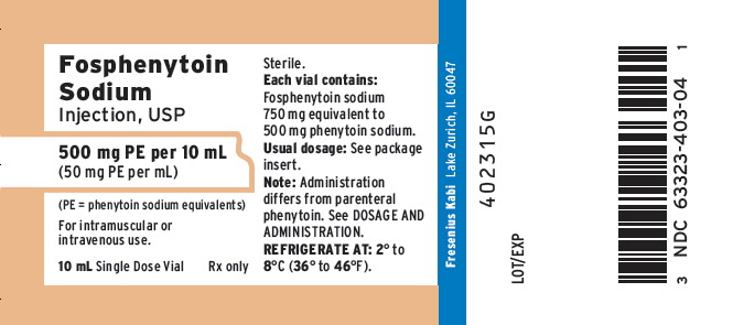 PACKAGE LABEL – PRINCIPAL DISPLAY – Fosphenytoin 10 mL Single Dose Vial Label

