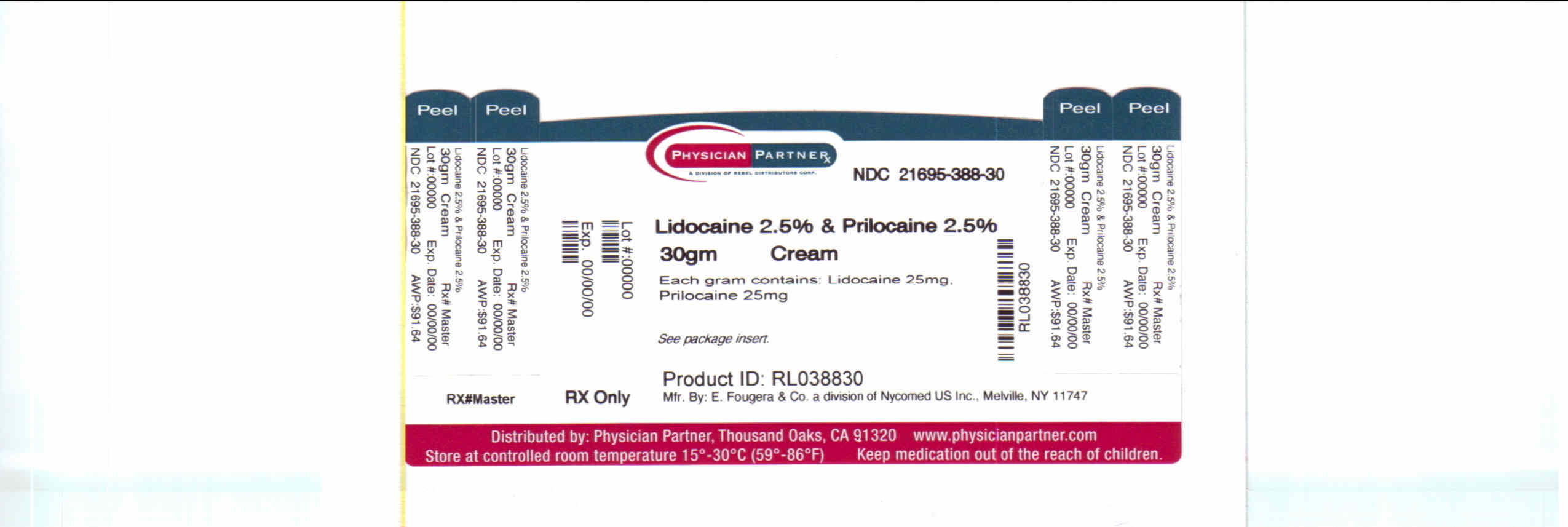 Lidocaine 2.5% & Prilocaine 2.5%