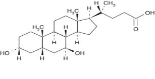 The chemical structure of Ursodiol.