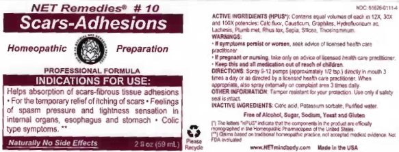Scars-Adhesions bottle label