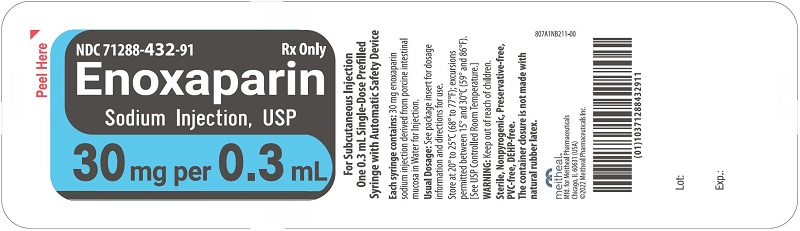 Principal Display Panel – Enoxaparin Sodium Injection, USP 30 mg Blister Pack Label