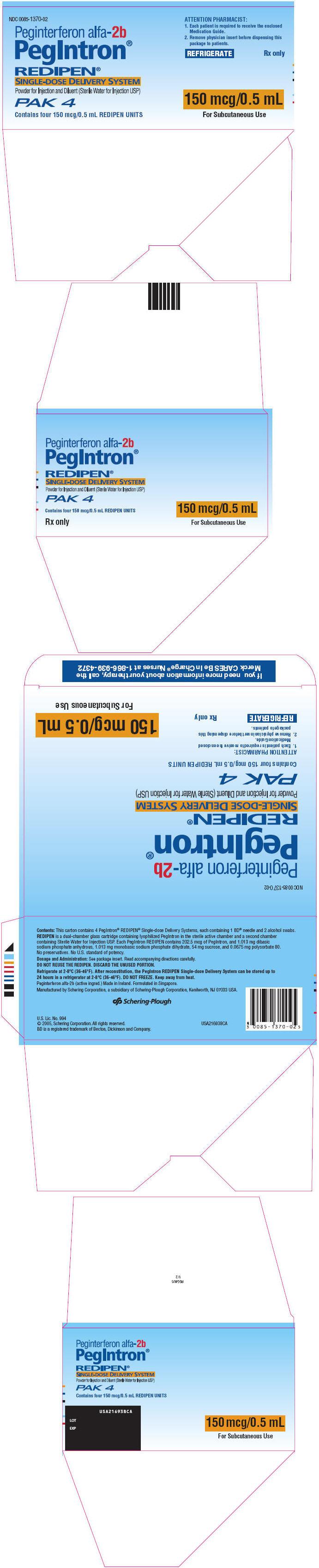 PRINCIPAL DISPLAY PANEL - 150 mcg Redipen Carton