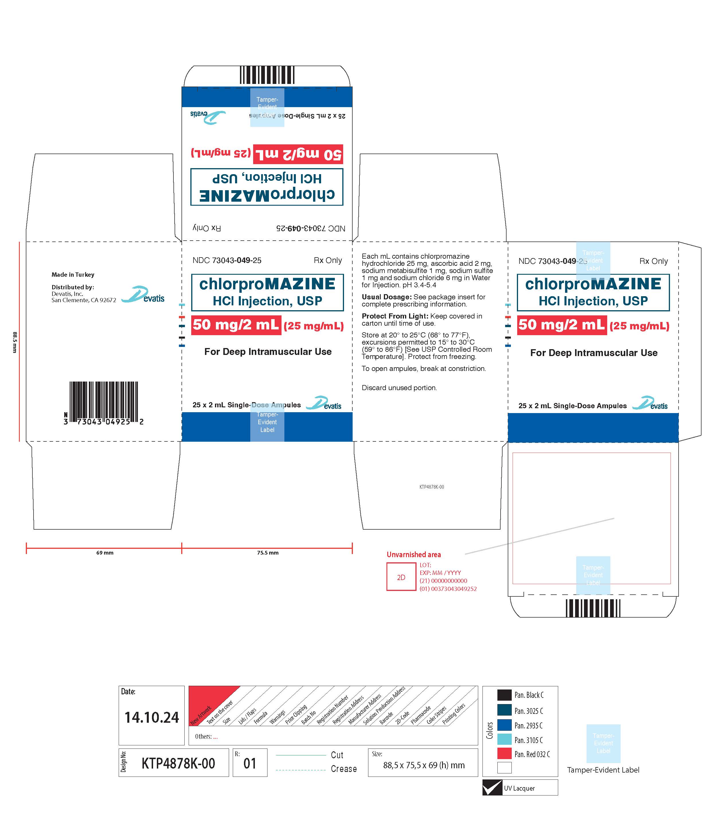 50 mg per 2mL carton