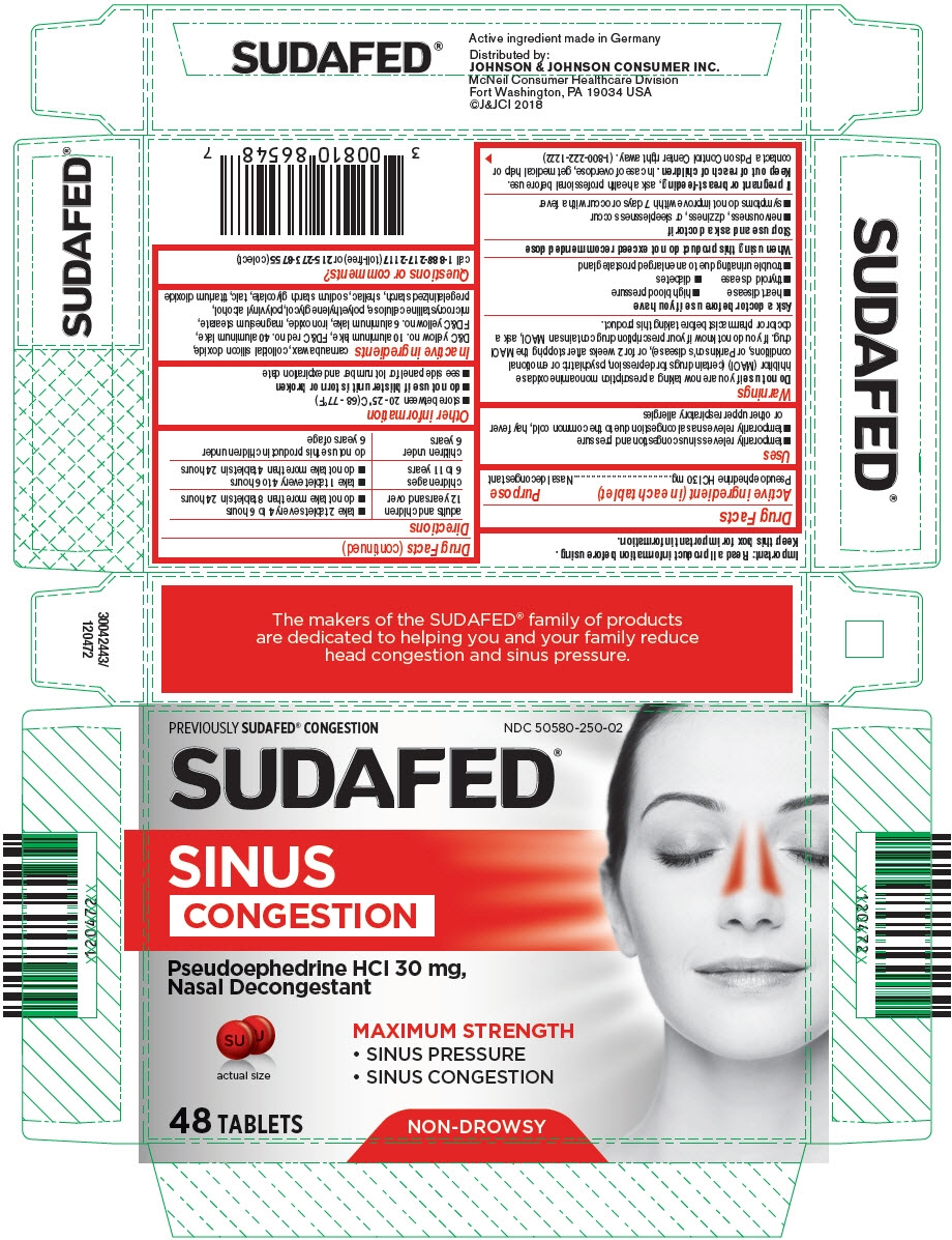 Sudafed PE Head Congestion Mucus Non Drowsy Relief Tablets 24 Ct