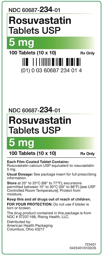 5 mg Rosuvastatin Tablets Carton