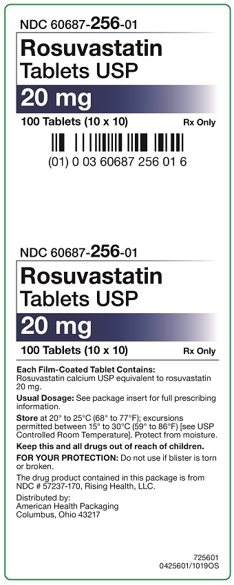 20 mg Rosuvastatin Tablets Carton